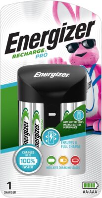 Energizer AAA and AA Battery Charger With 4 NiMh Rechargeable AA Batteries Only $13.98