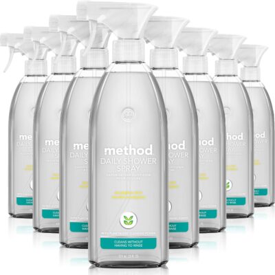 Method Daily Shower Cleaner Spray, Eucalyptus Mint Scent, 28 Fl Oz (Pack of 8) Only $16.87