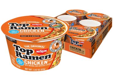 Nissin Top Ramen Bowl Noodle Soup, 6-Pack Only $1.98