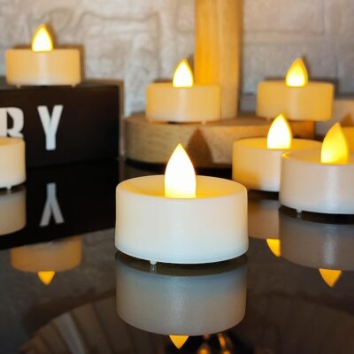 Battery Operated Tea Lights Candles, 60 Pack Only $10.99