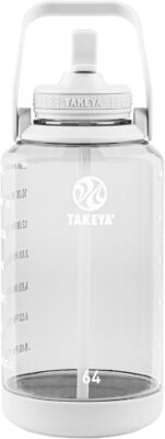 Takeya Tritan 64 oz Motivational Water Bottle with Straw Lid Only $13.99