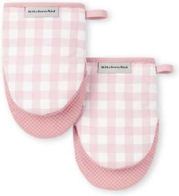 KitchenAid Gingham Mini Oven Mitt 2-Pack Set Only $9.91