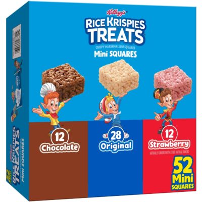 Rice Krispies Treats Mini Crispy Marshmallow Squares (52 Bars) Only $7.48