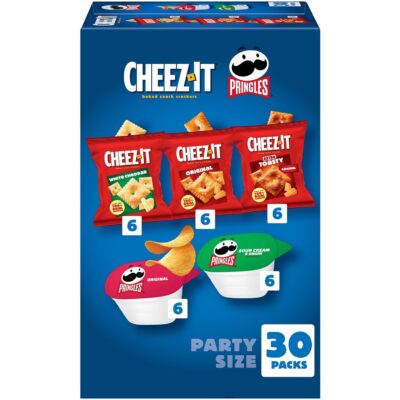 Cheez-It & Pringles Salty Snack Variety Pack, 30 Ct Only $9.07